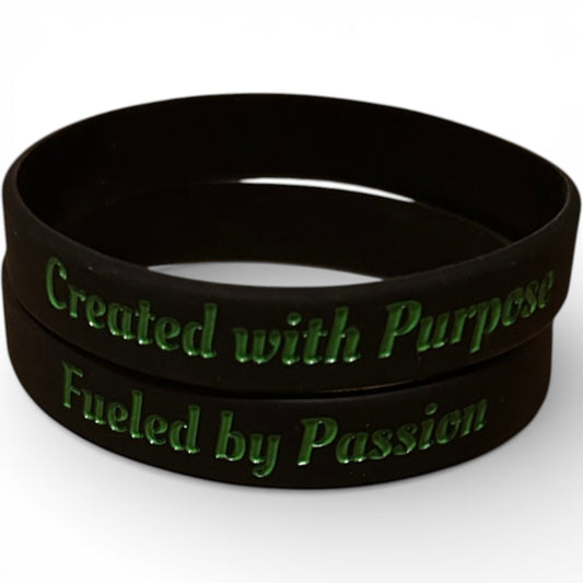Created with Purpose. Fueled by Passion-bracelet