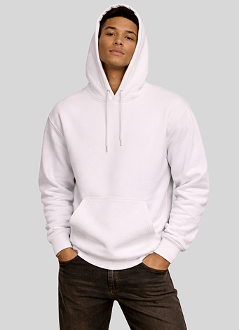 Pure White Zip Hoodie